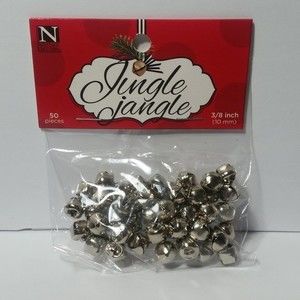 Jingle Bells Silver Toned 3/8 inch